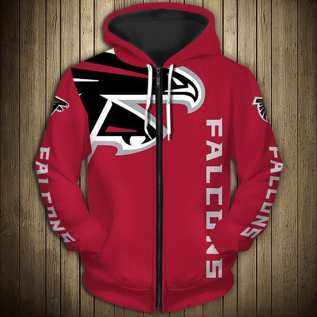 Atlanta Falcons Flag Zipper Hoodie