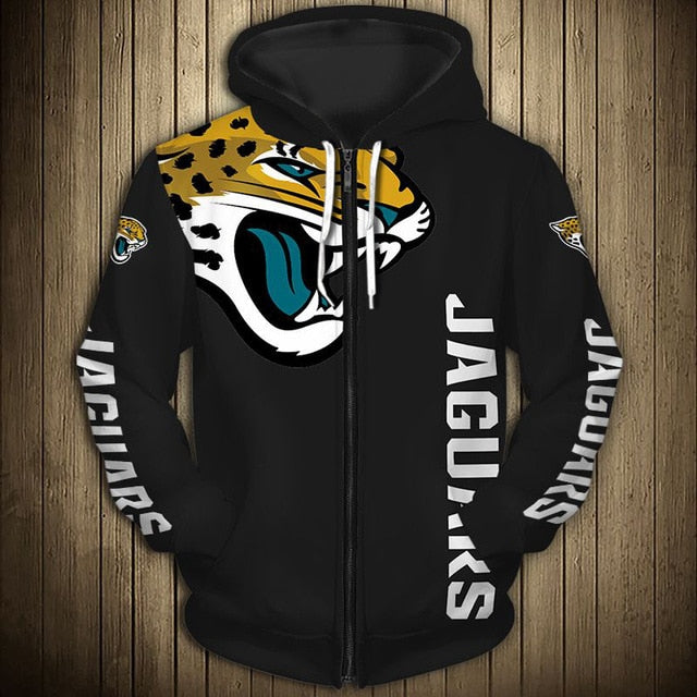 Jacksonville Jaguars Flag Zipper Hoodie