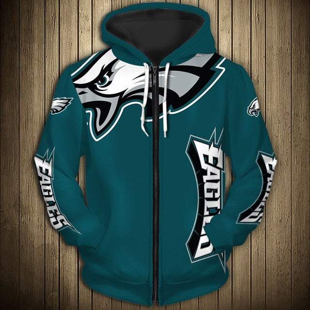 Philadelphia Eagles Flag Zipper Hoodie