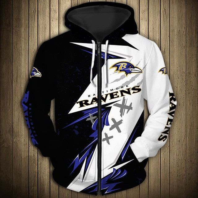 Baltimore Ravens Graffiti Zipper Hoodie