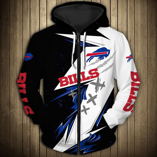 Buffalo Bills Graffiti Zipper Hoodie