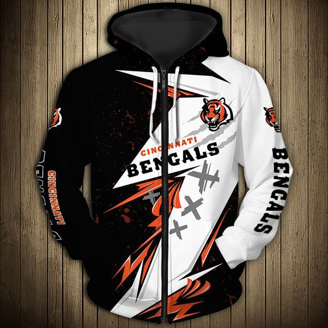 Cincinnati Bengals Graffiti Zipper Hoodie