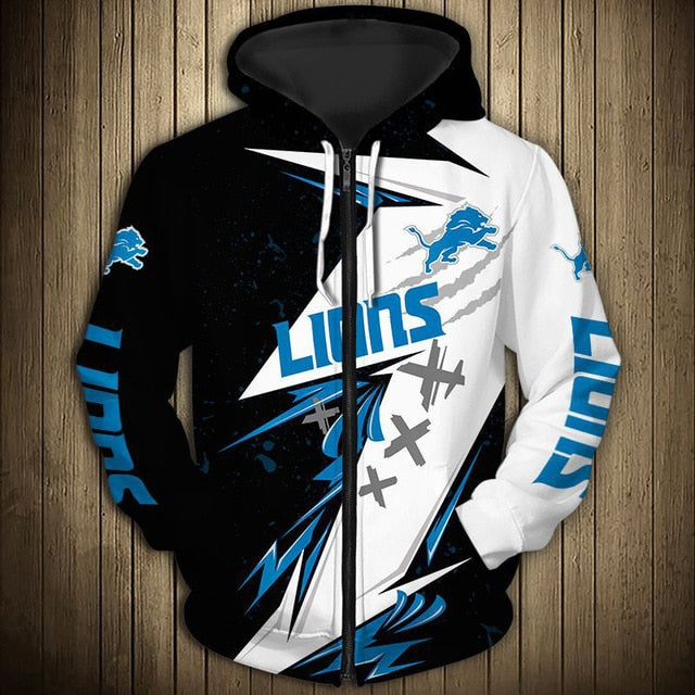 Detroit Lions Graffiti Zipper Hoodie