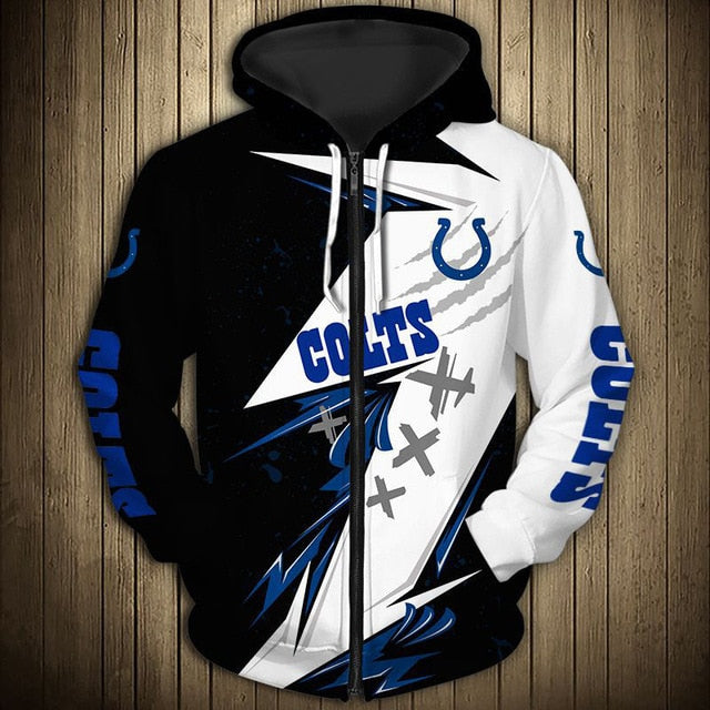 Indianapolis Colts Graffiti Zipper Hoodie