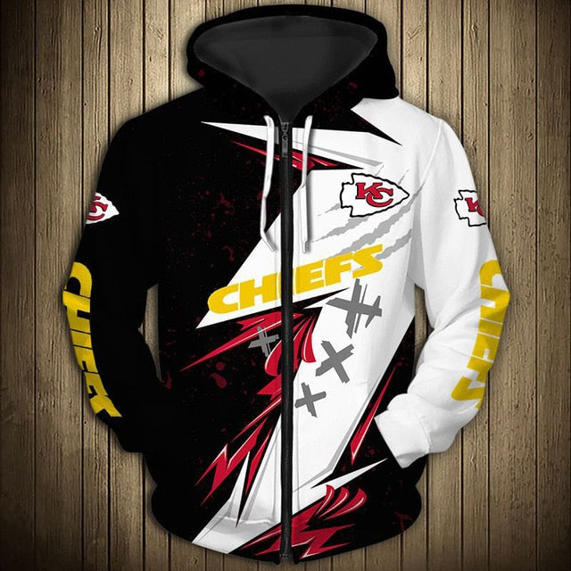 Kansas City Chiefs Graffiti Zipper Hoodie