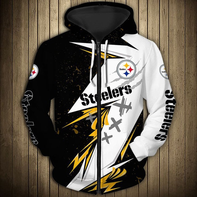 Pittsburgh Steelers Graffiti Zipper Hoodie