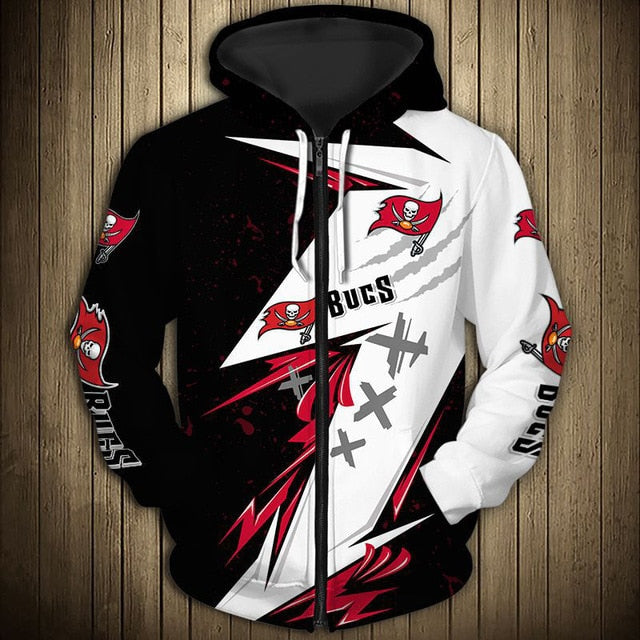 Tampa Bay Buccaneers Graffiti Zipper Hoodie