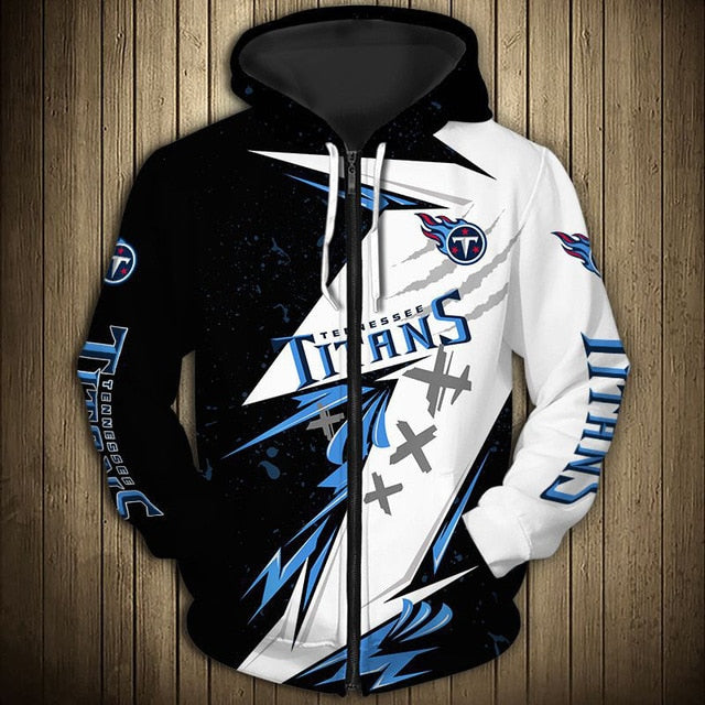 Tennessee Titans Graffiti Zipper Hoodie