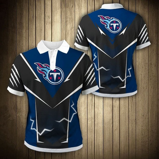 Tennessee Titans Flame Polo Shirt