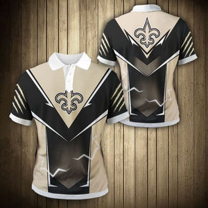 New Orleans Saints Flame Polo Shirt