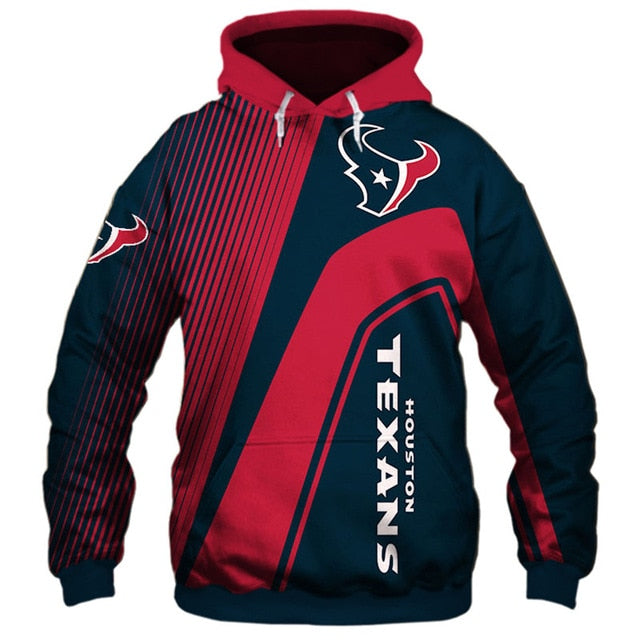 Houston Texans Casual 3D Hoodie