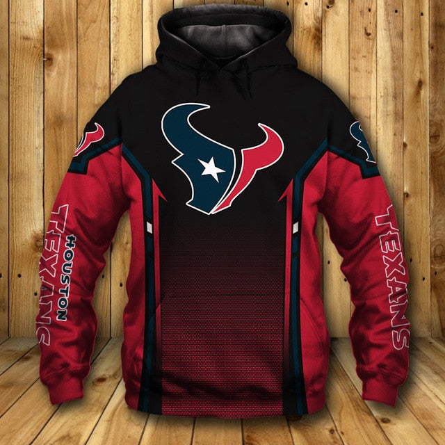 Houston Texans Casual 3D Hoodie