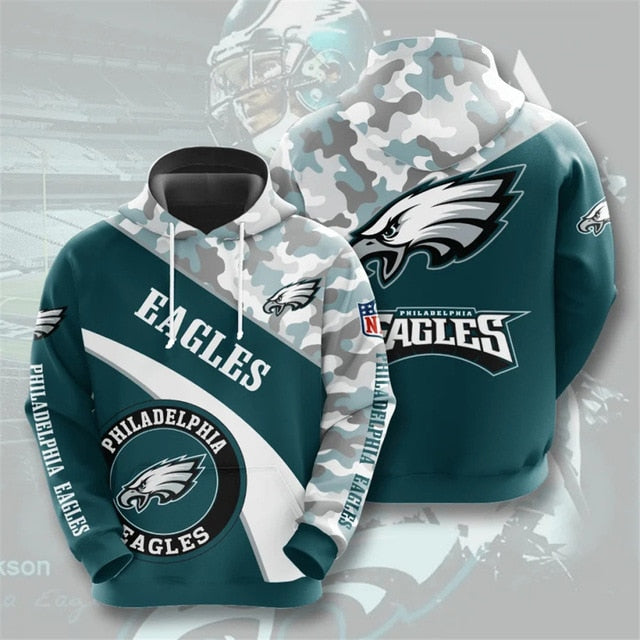 Philadelphia Eagles Camouflage Casual Hoodie