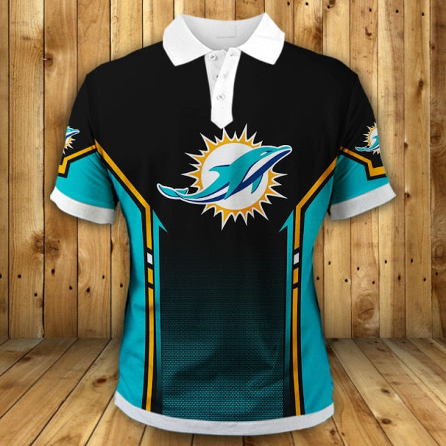 Miami Dolphins Casual Polo Shirt