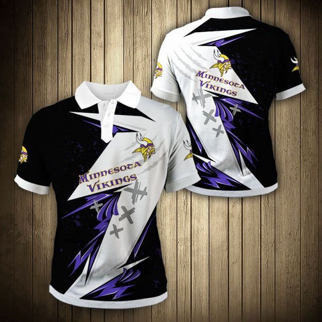 Minnesota Vikings Graffiti Polo Shirt