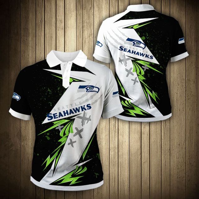 Seattle Seahawks Graffiti Polo Shirt