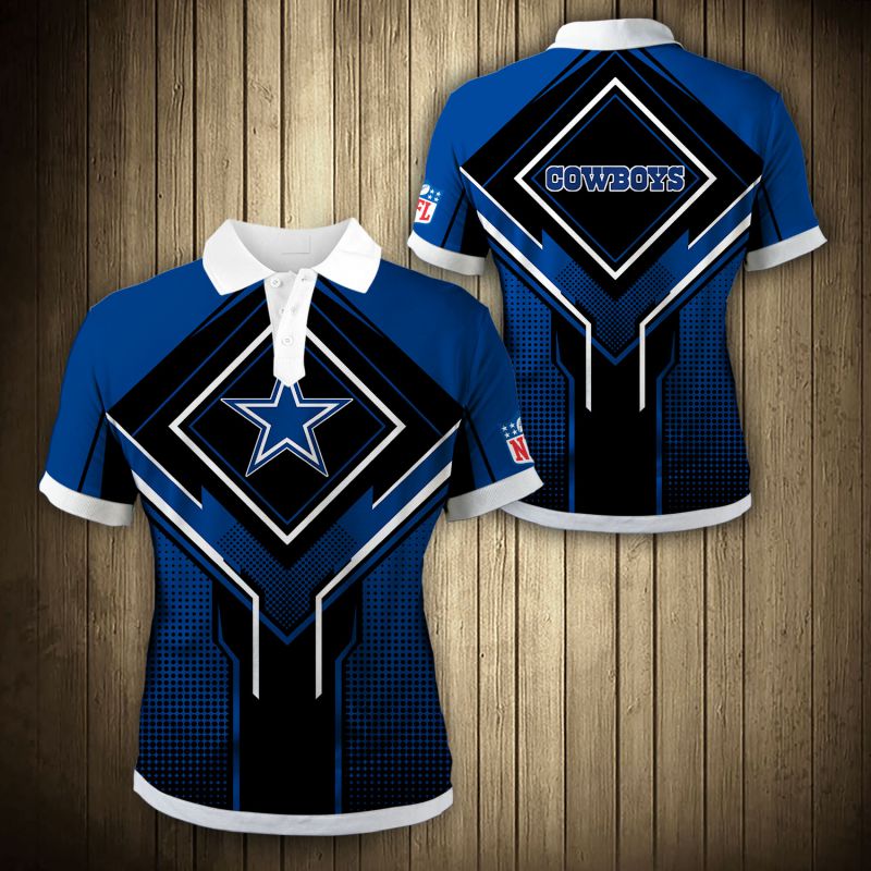 Dallas Cowboys Square Lattice Polo Shirt