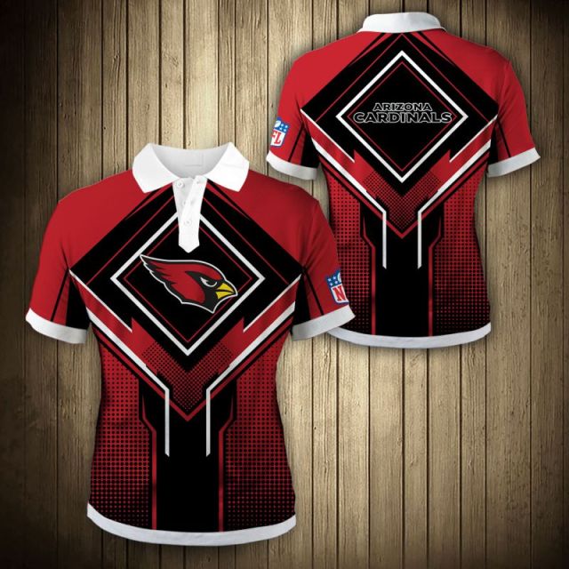 Arizona Cardinals Square Lattice Polo Shirt