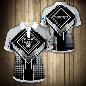 Las Vegas Raiders Square Lattice Polo Shirt