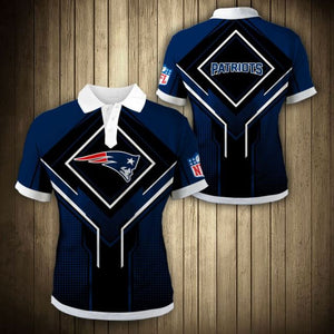 New England Patriots Square Lattice Polo Shirt