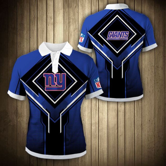 New York Giants Square Lattice Polo Shirt