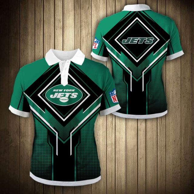 New York Jets Square Lattice Polo Shirt