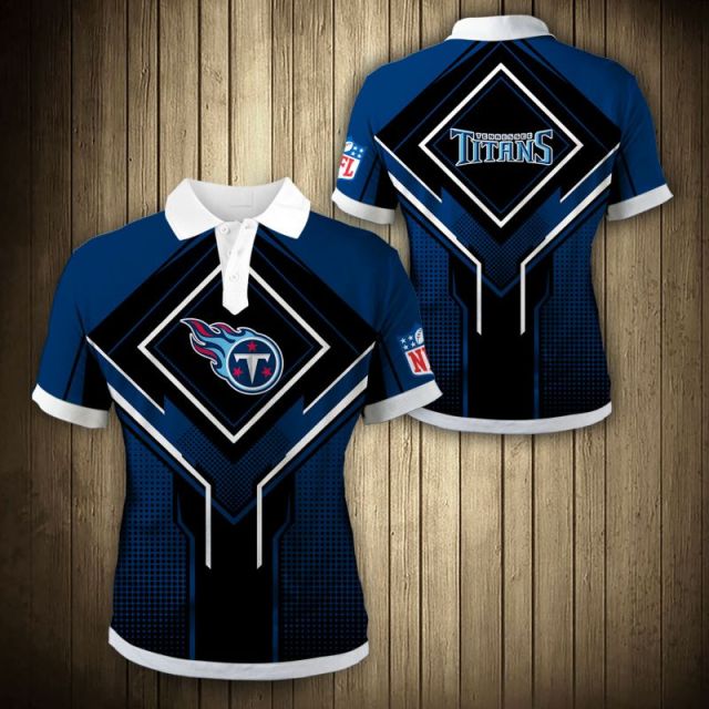 Tennessee Titans Square Lattice Polo Shirt