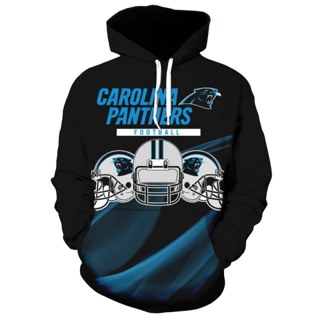 Carolina Panthers Helmet Casual Hoodie