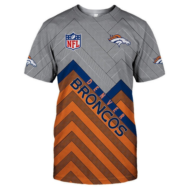 Denver Broncos Casual 3D T-Shirt