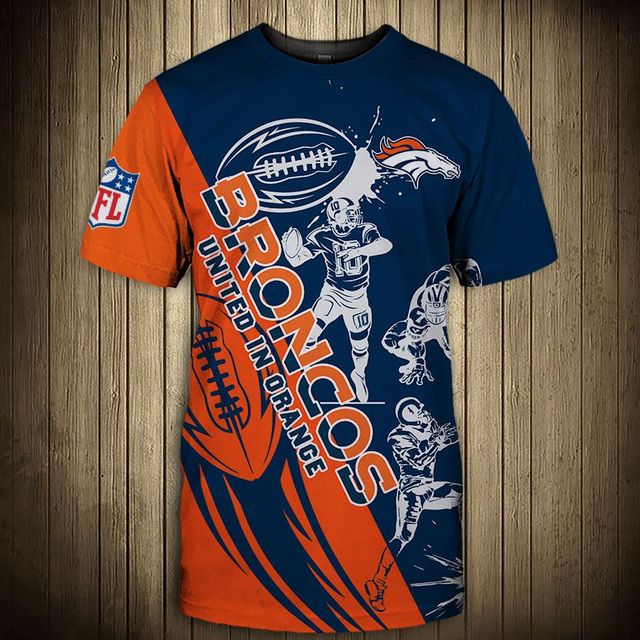 Denver Broncos Casual 3D T-Shirt