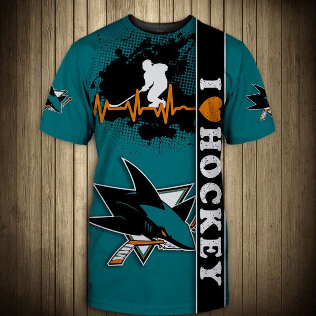 San Jose Sharks Beating Curve T-Shirt