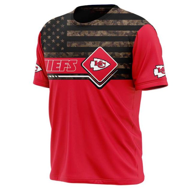 Kansas City Chiefs American Flag T-Shirt