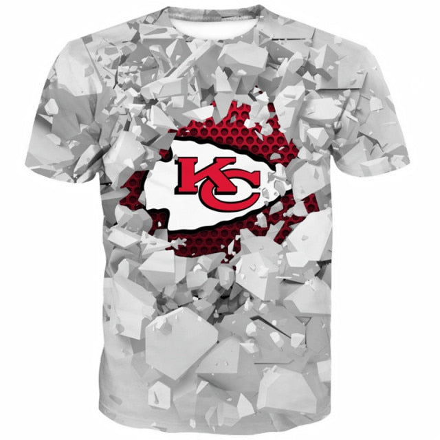 Kansas City Chiefs Casual 3D T-Shirt