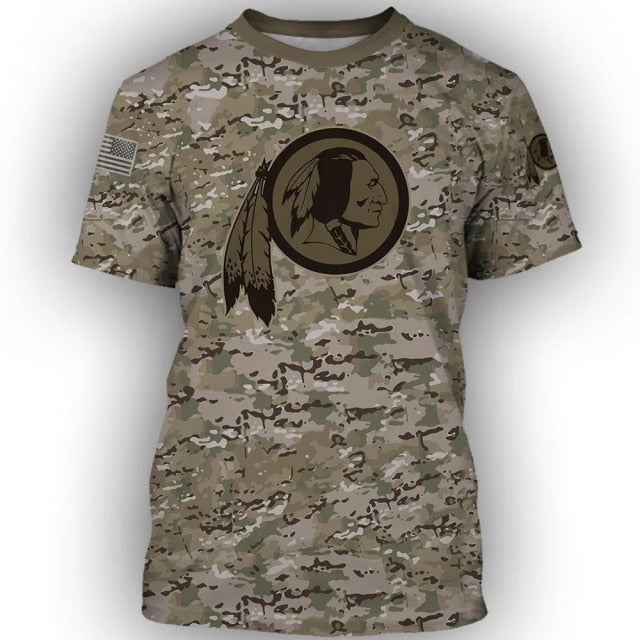 Washington Commanders Military Casual T-Shirt