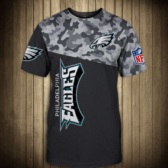 Philadelphia Eagles Camouflage 3D T-Shirt