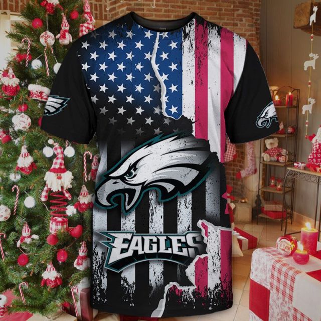 Philadelphia Eagles American Flag T-Shirt