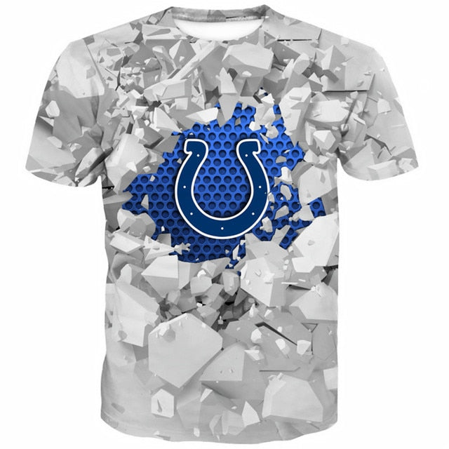 Indianapolis Colts Casual 3D T-Shirt