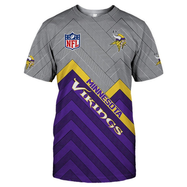 Minnesota Vikings Casual 3D T-Shirt