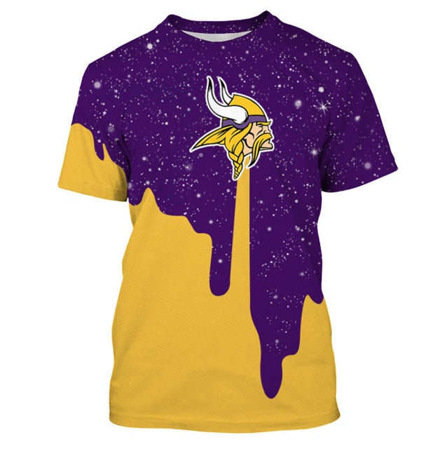 Minnesota Vikings Casual 3D T-Shirt