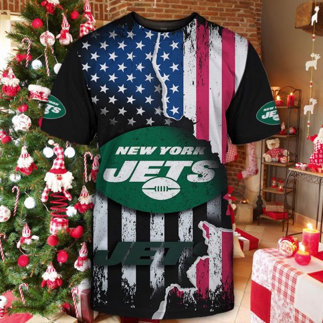 New York Jets American Flag T-Shirt