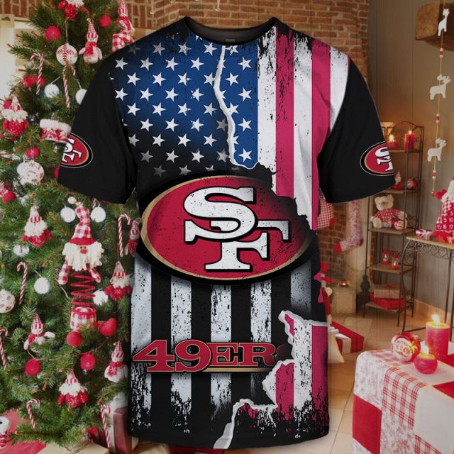 San Francisco 49ers American Flag T-Shirt