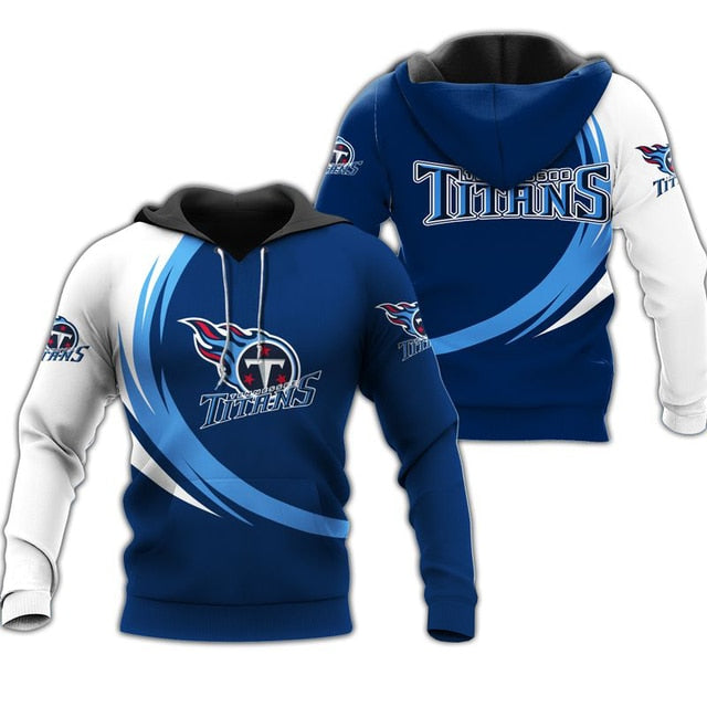 Tennessee Titans Curve Stripes Hoodie
