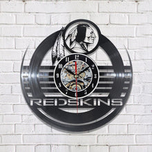 Load image into Gallery viewer, Washington Redskins Vinyl Record Wall Clock