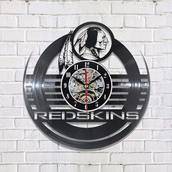 Washington Redskins Vinyl Record Wall Clock
