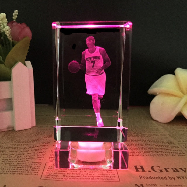 NBA Stars K9 Crystal 3D Ornaments