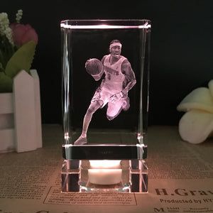 NBA Stars K9 Crystal 3D Ornaments