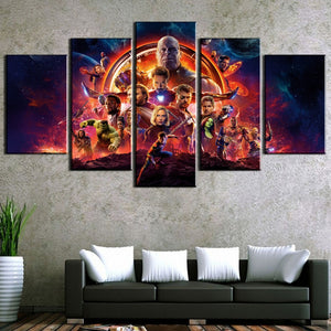 Avengers Infinity War Wall Art Canvas