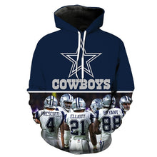 Load image into Gallery viewer, Dallas Cowboys 3D Hoodie