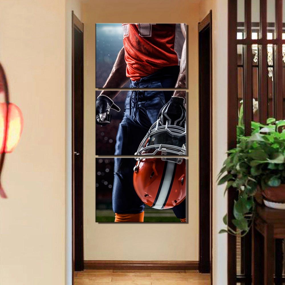 Football Player Art Canvas Pictures