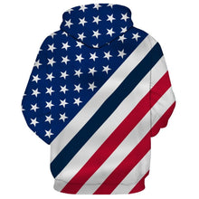 Load image into Gallery viewer, American Flag New England Patriots 3D Hoodie